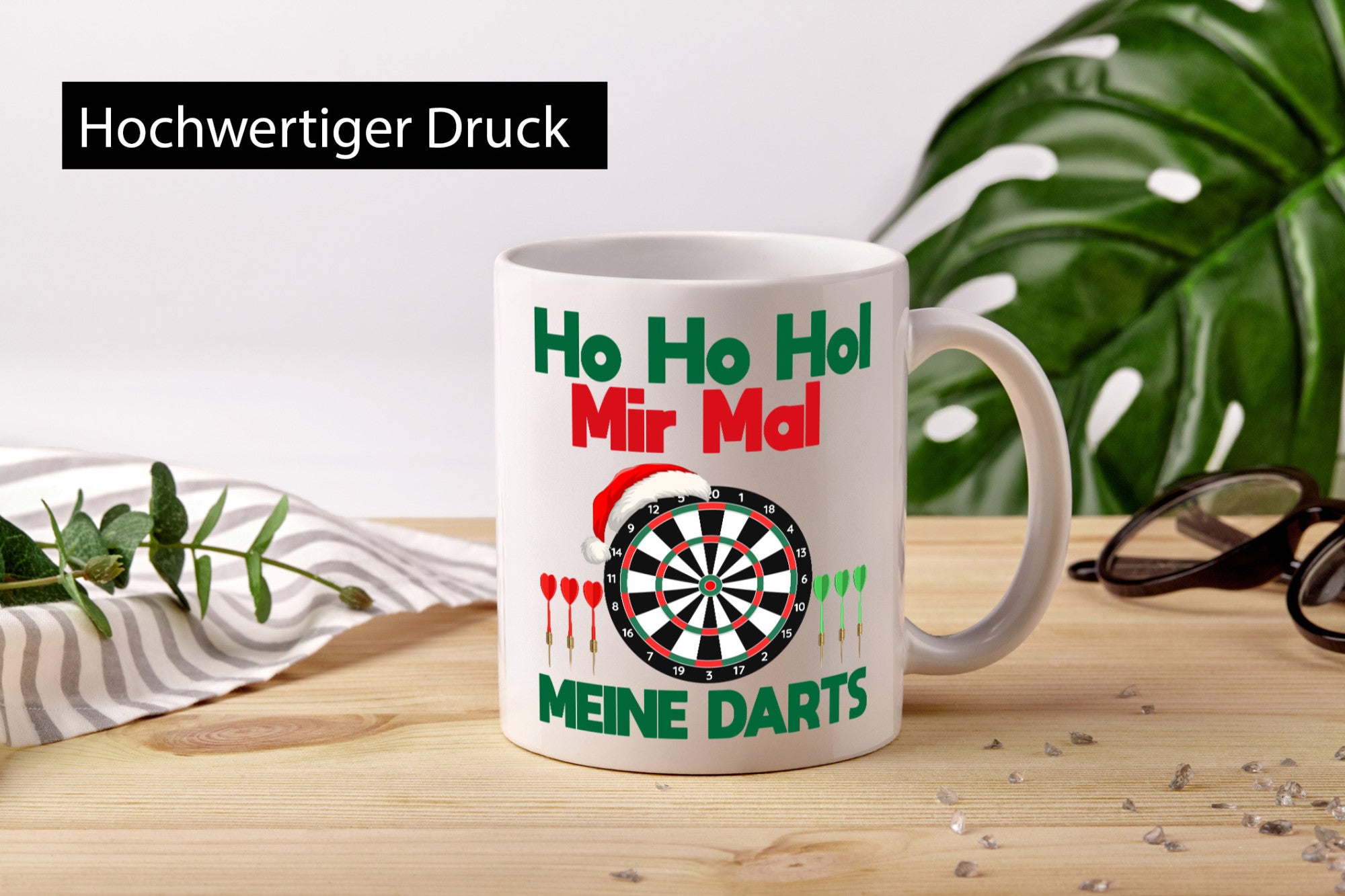 Ho mir mal ein Bier | Dart Ugly Christmas lustig Humor Geschenkidee Geschenk