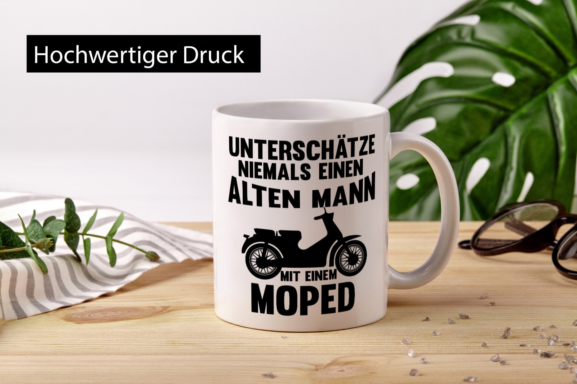 Unterschätze keinen alten Mann mit Moped | lustig Humor Geschenkidee Geschenk