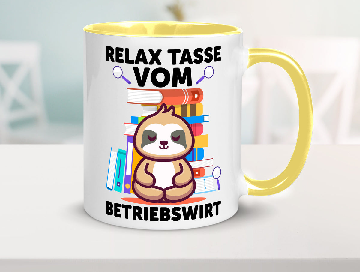 Relax Tasse: Betriebswirt | Betriebswirtschaft lustiger Spruch Geschenk Humor