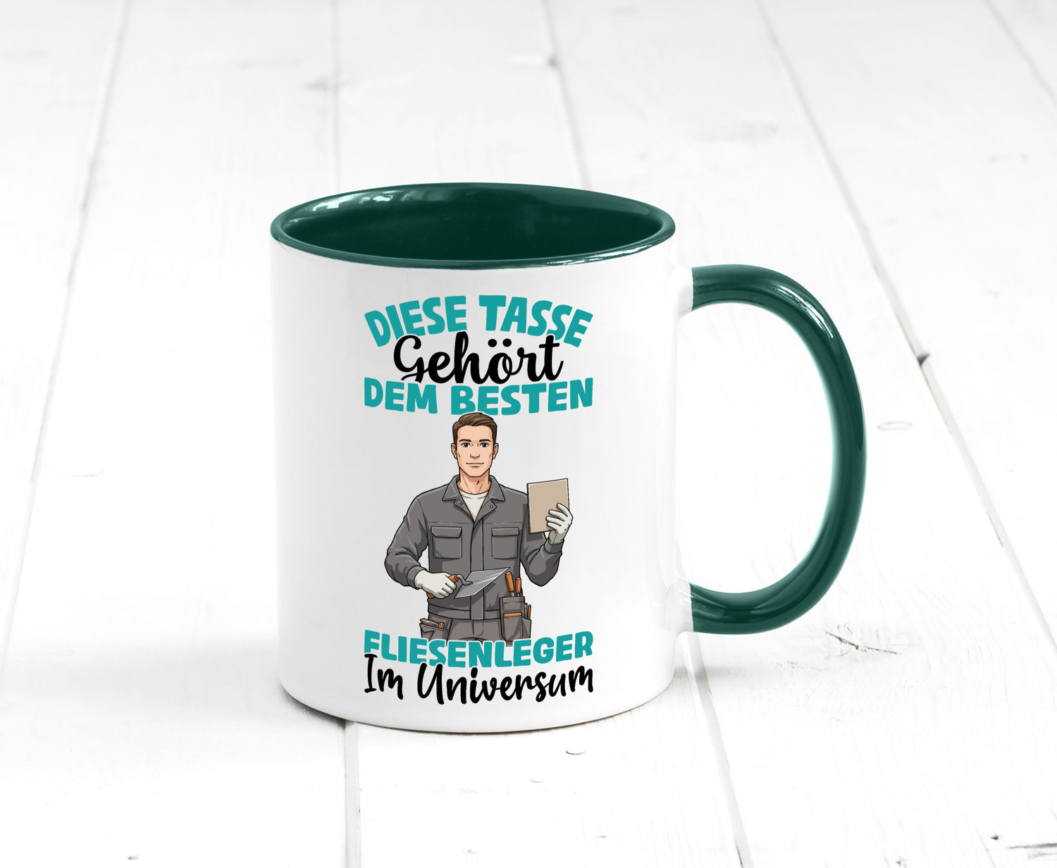 Im Universum: Fliesenleger | Fliesenlegen Bau Geschenk Humor Geschenkidee