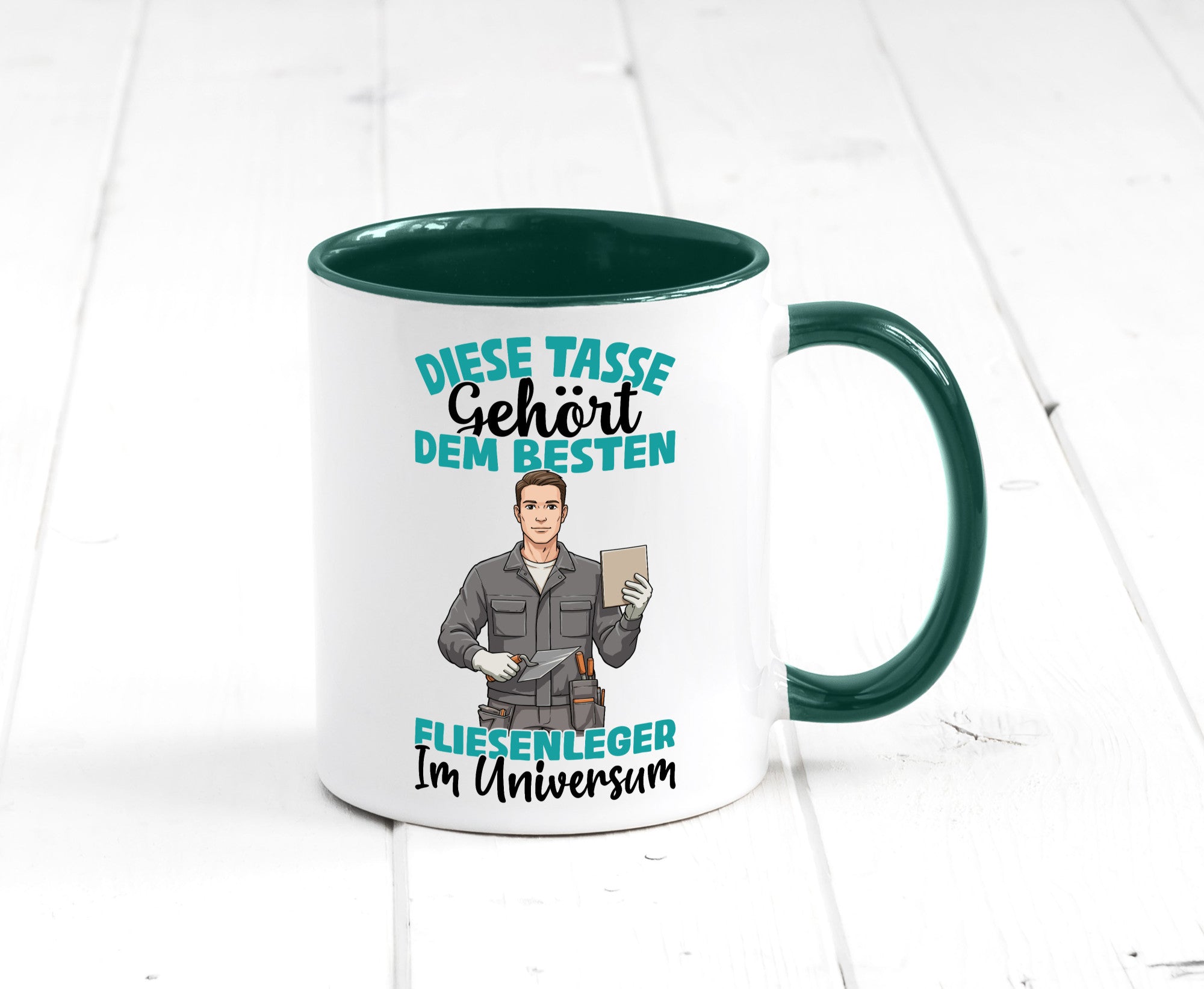 Im Universum: Fliesenleger | Fliesenlegen Bau Geschenk Humor Geschenkidee
