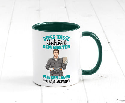 Im Universum: Fliesenleger | Fliesenlegen Bau Geschenk Humor Geschenkidee