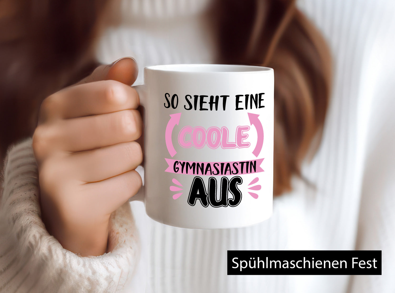 Coole Gymnasiastin | Mädchen Tasse Schülerin lustig Humor Geschenkidee Geschenk