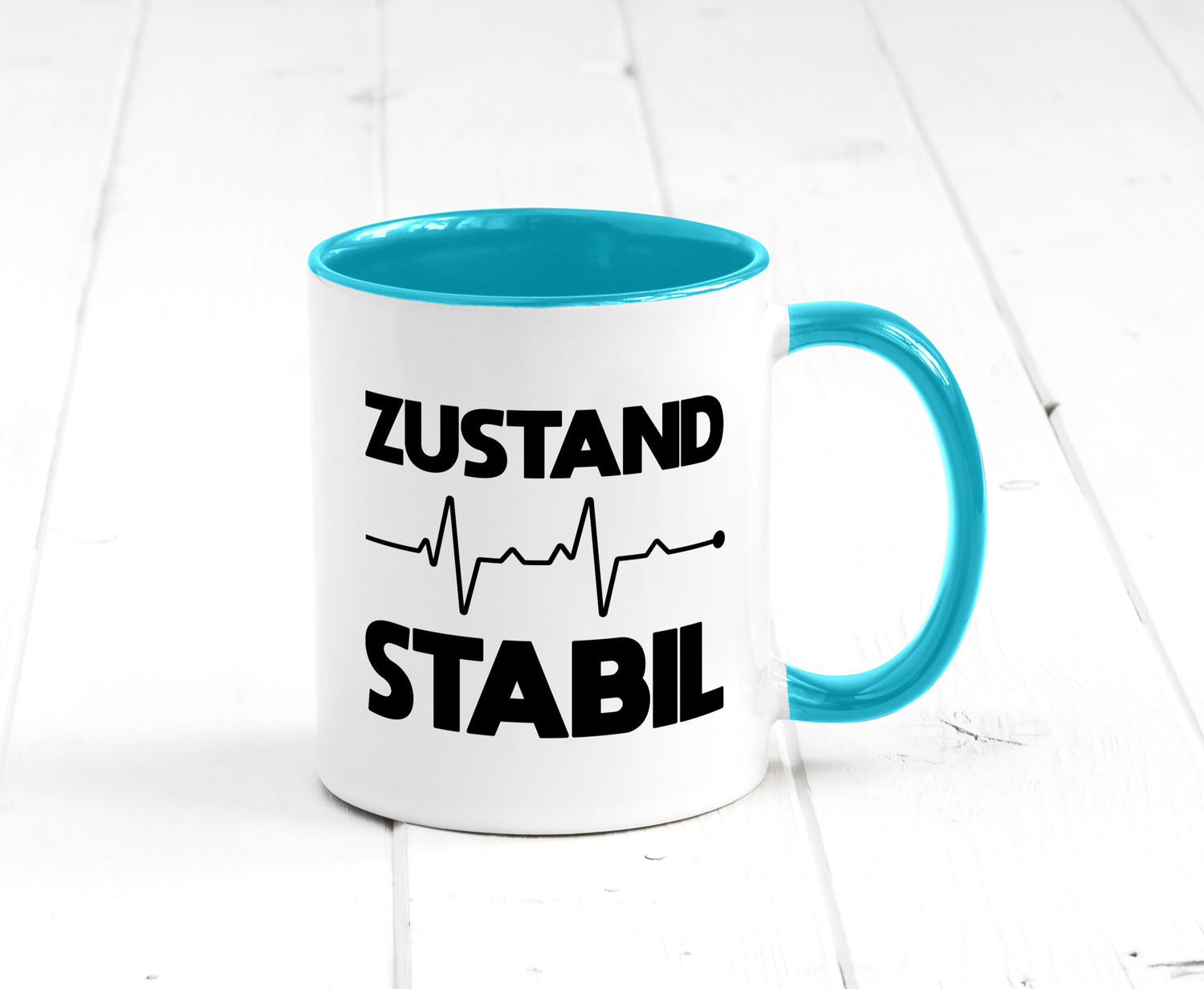 Zustand Stabil | Herzschlag Heartbeat lustiger Spruch Geschenk Humor