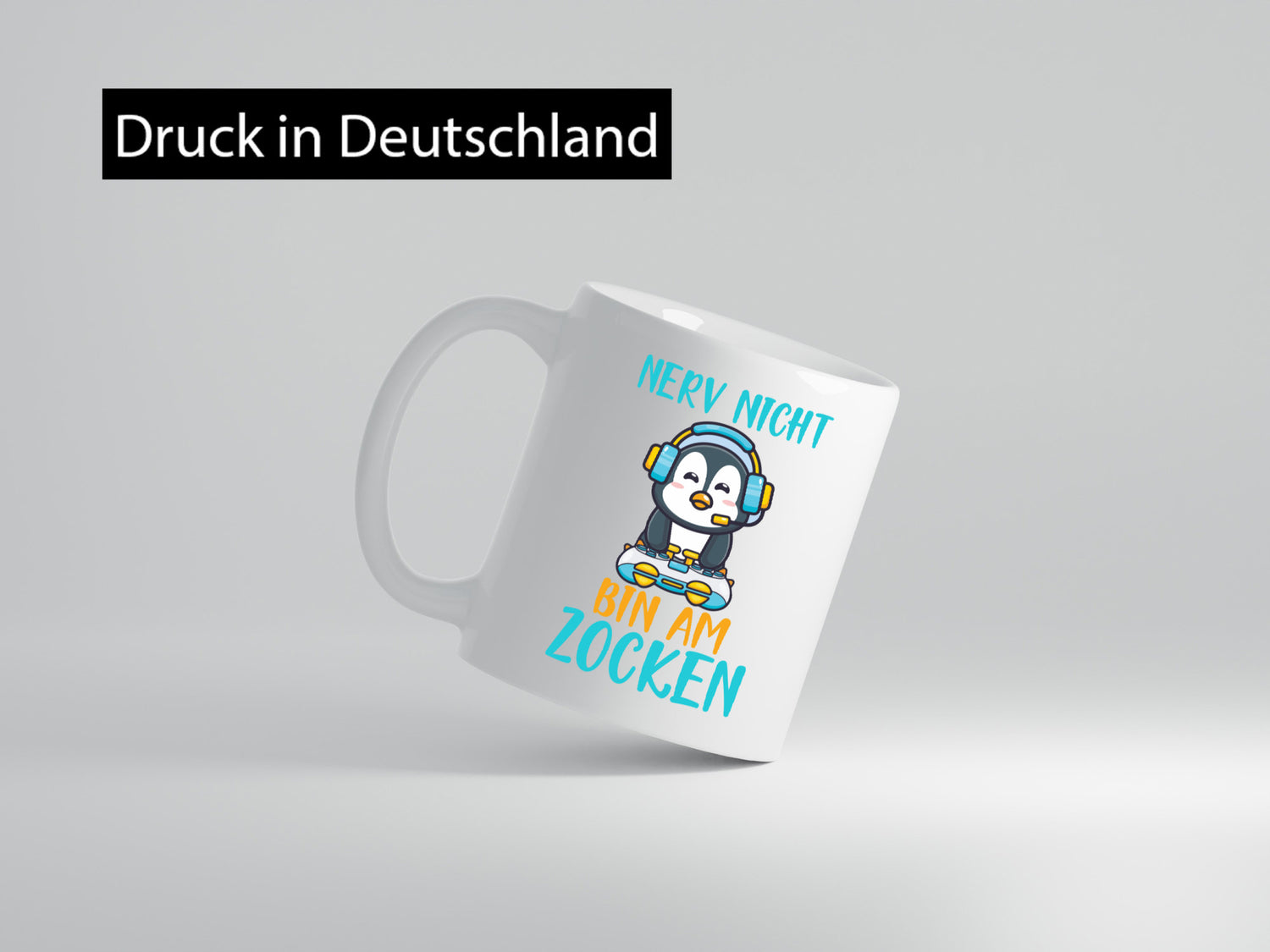 Nerv nicht | Zocker Gamer PC Freunde Pinguin-Comic Humor Geschenkidee Tasse
