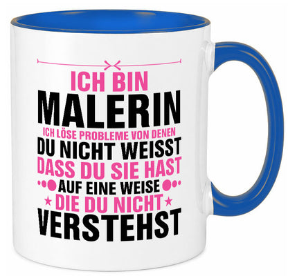 Löse Probleme: Malerin | Malerinnen Humor Geschenkidee Tasse
