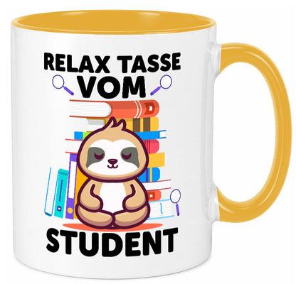Relax Tasse: Student | Universität Uni Studium lustiger Spruch Geschenk Humor