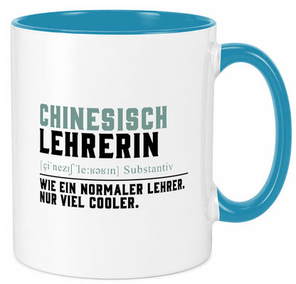 Chinesischlehrerin | Lehrer Unterricht Lieblingslehrerin Geschenk Humor Tasse