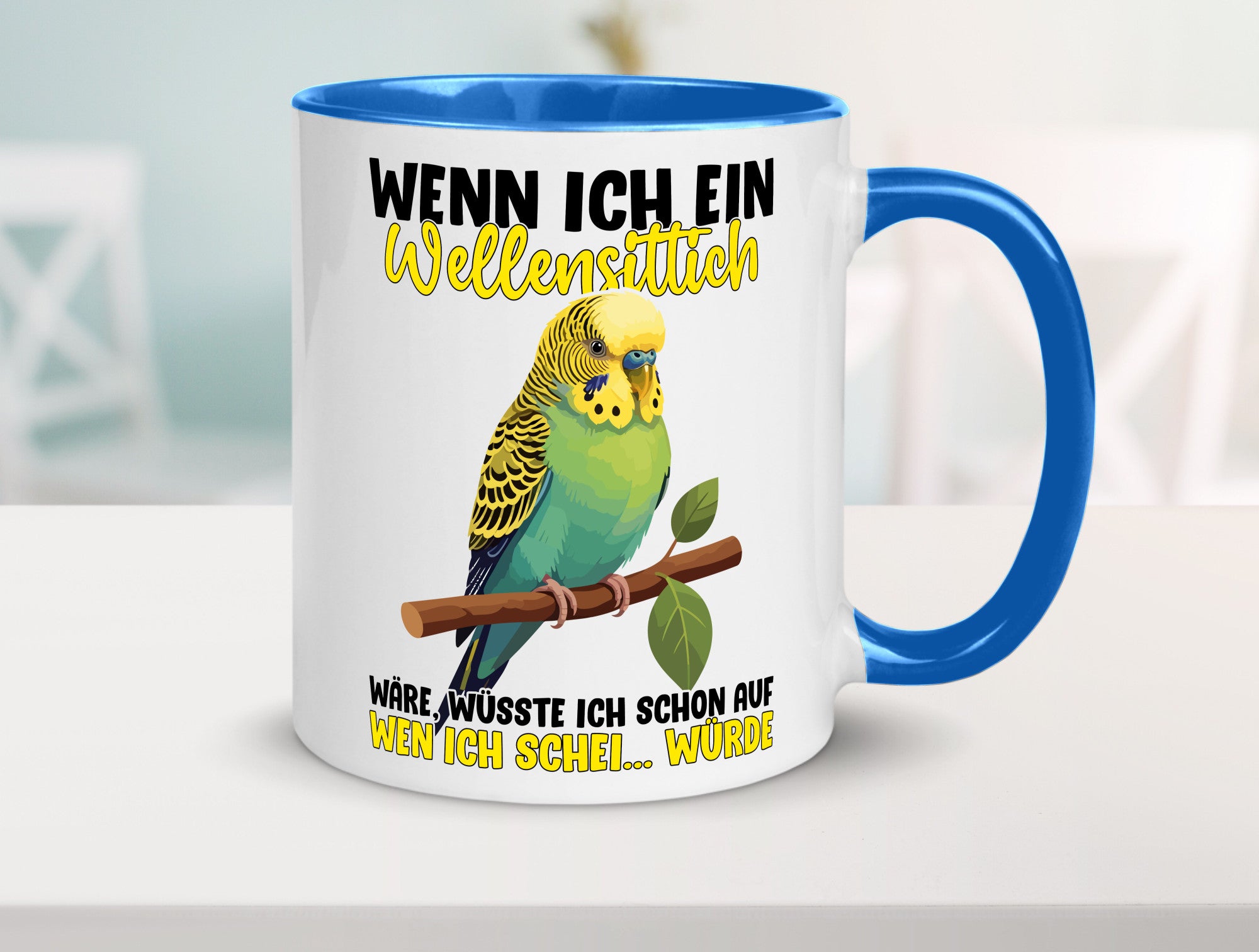 Wellensittich | Vogelbesitzer Humor Geschenkidee Tasse