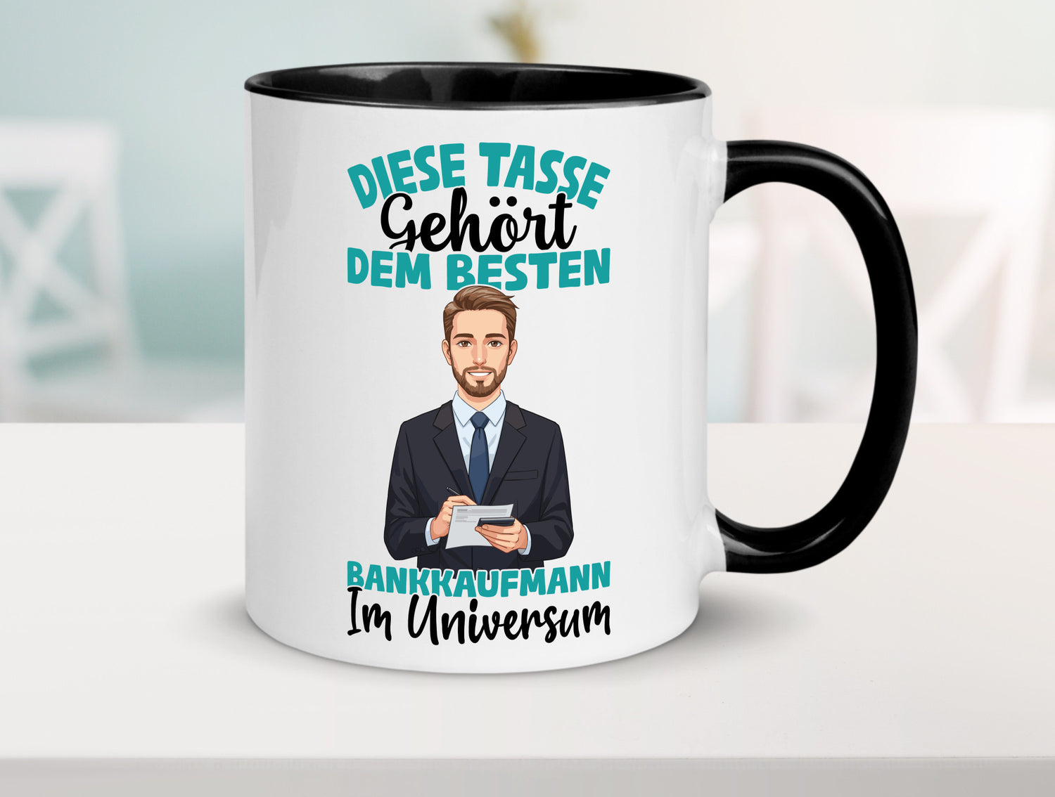 Im Universum: Bankkaufmann | Kaufmann Bank Kaufleute Geschenkidee Humor Tasse