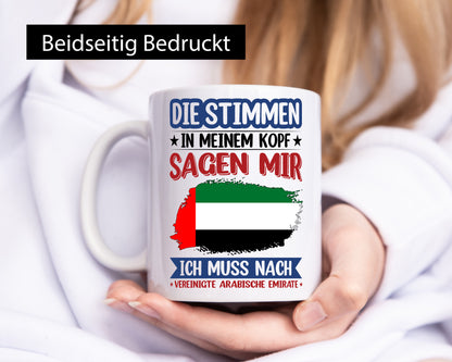 Vereinigte Arabische Emirate | Urlaub Stimmen im Kopf v2 Geschenk Humor