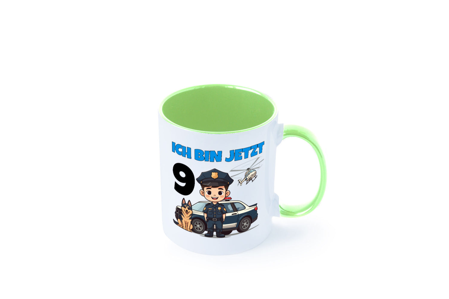 9. Geburtstag | 9 Jahre Polizei Kind Polizeiauto lustig Geschenkidee Geschenk