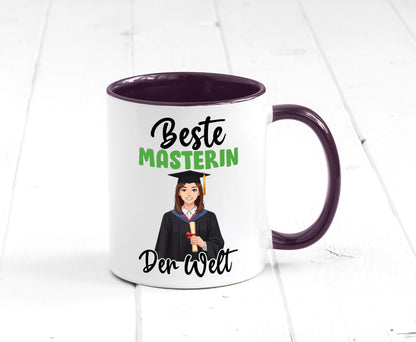 Beste Masterin | Student Uni Studium Humor Geschenkidee Tasse
