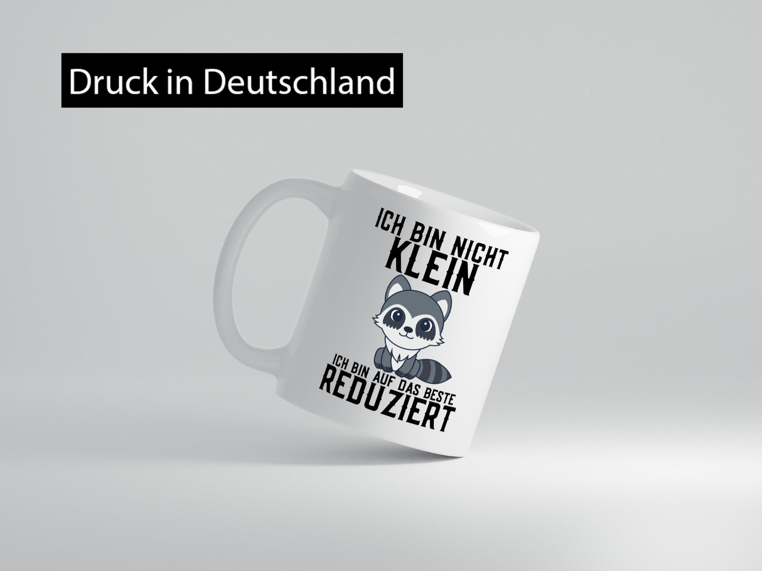 Ich bin nicht klein | das Beste süßer Waschbär Comic Geschenk Humor