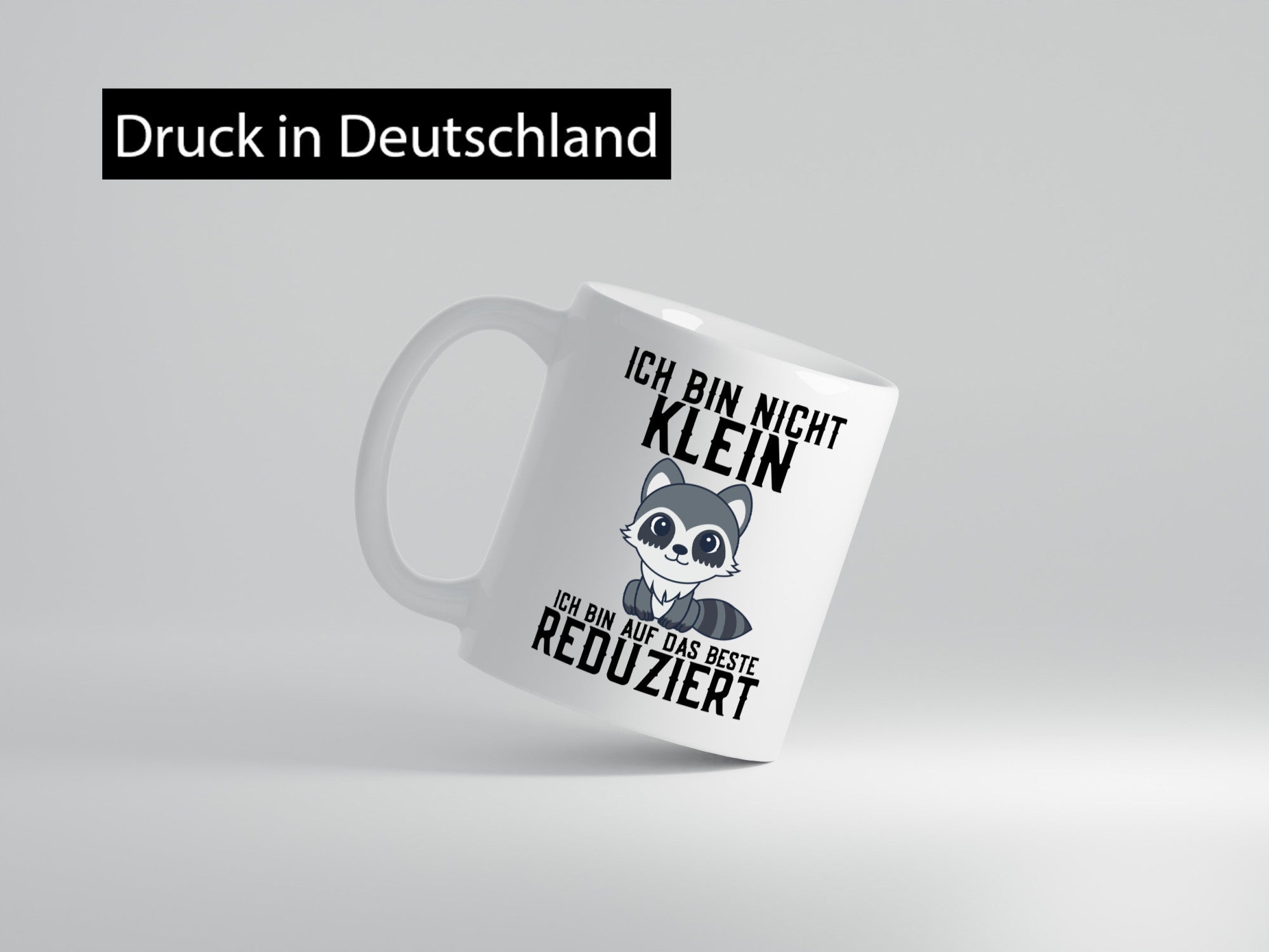 Ich bin nicht klein | das Beste süßer Waschbär Comic Geschenk Humor