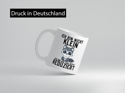 Ich bin nicht klein | das Beste süßer Waschbär Comic Geschenk Humor