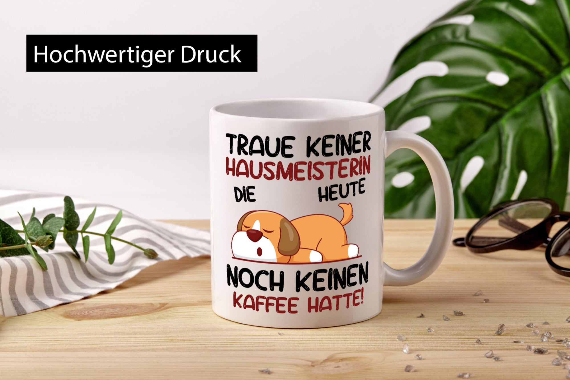 Traue keiner Hausmeisterin | Hauswart Geschenkidee Humor Tasse