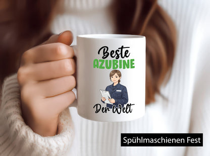 Beste Azubine | Ausbildung Lehre Lehrling v2 Humor Geschenkidee Tasse