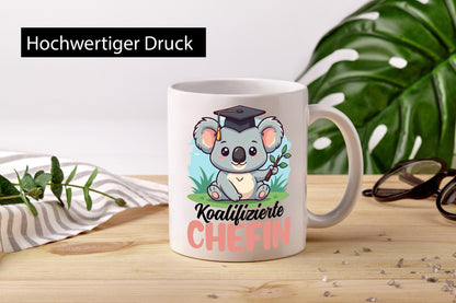 Koalifizierte Chefin | Führungskraft Vorgesetzte Humor Arbeit Kollegen Büro