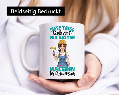 Im Universum: Malerin | Malerinnen Geschenkidee Humor Tasse