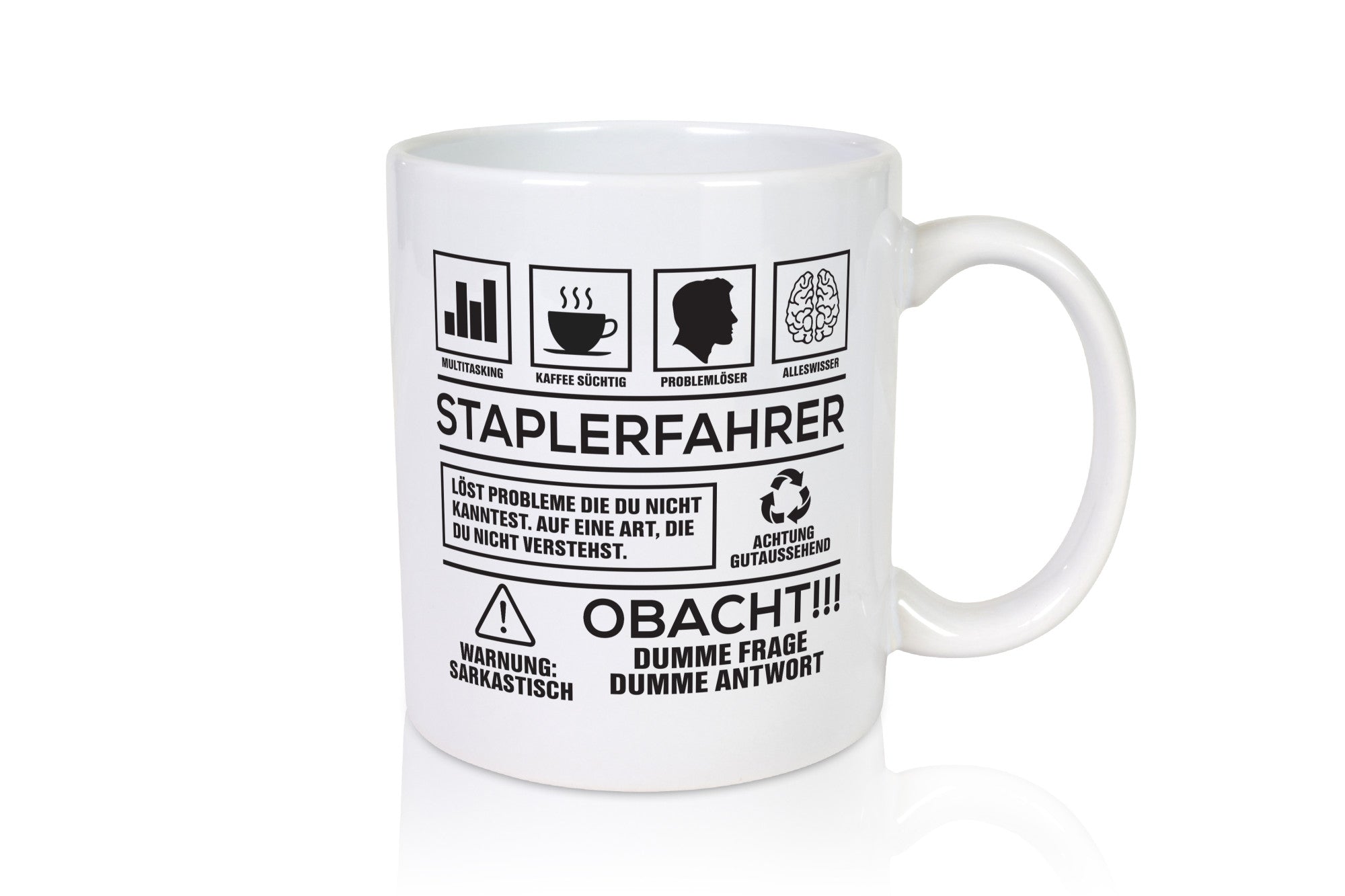 Achtung Probleme Staplerfahrer | Gabelstapler Fahrer lustiger Spruch Geschenk