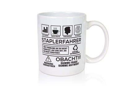Achtung Probleme Staplerfahrer | Gabelstapler Fahrer lustiger Spruch Geschenk