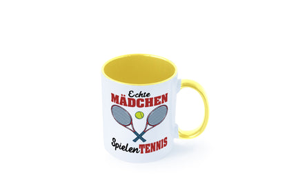 Echte Mädchen Spielen Tennis | Sport Geschenkidee Humor Tasse