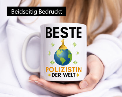 Welt Beste Polizistin | Beruf Polizei Humor Arbeit Kollegen Büro Geschenkidee