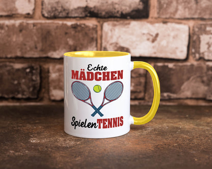 Echte Mädchen Spielen Tennis | Sport Geschenkidee Humor Tasse