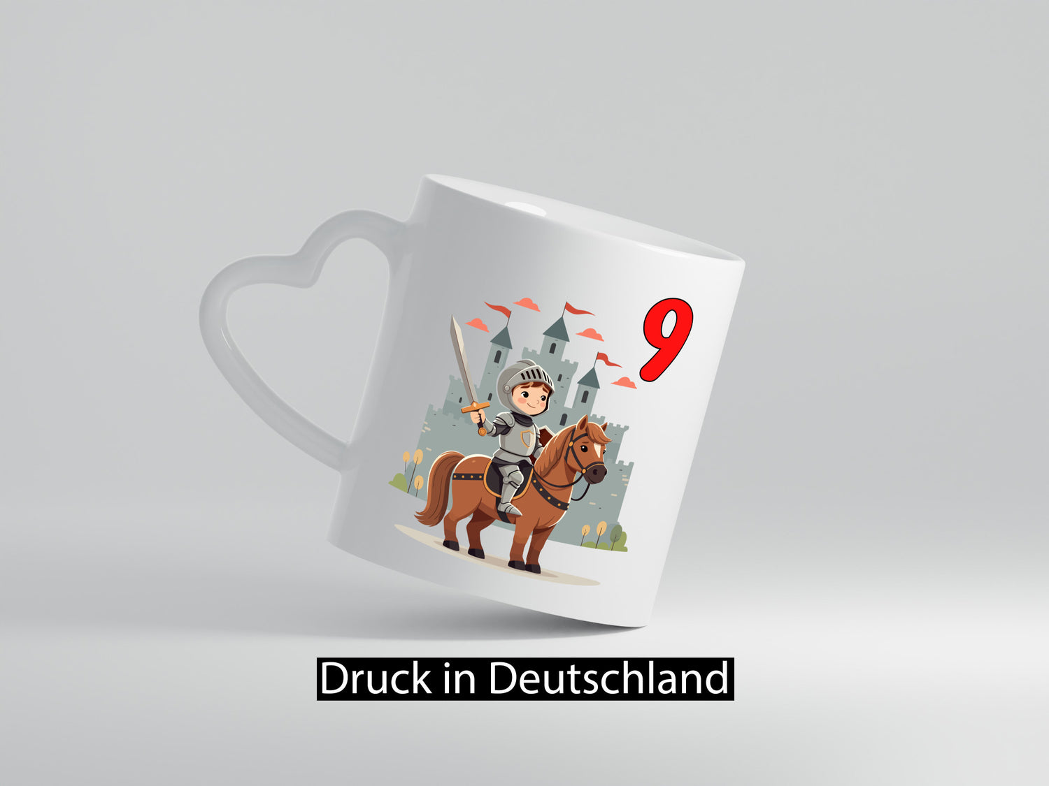 9. Geburtstag | 9 Jahre Ritter Junge Schloss Geschenkidee Humor Tasse