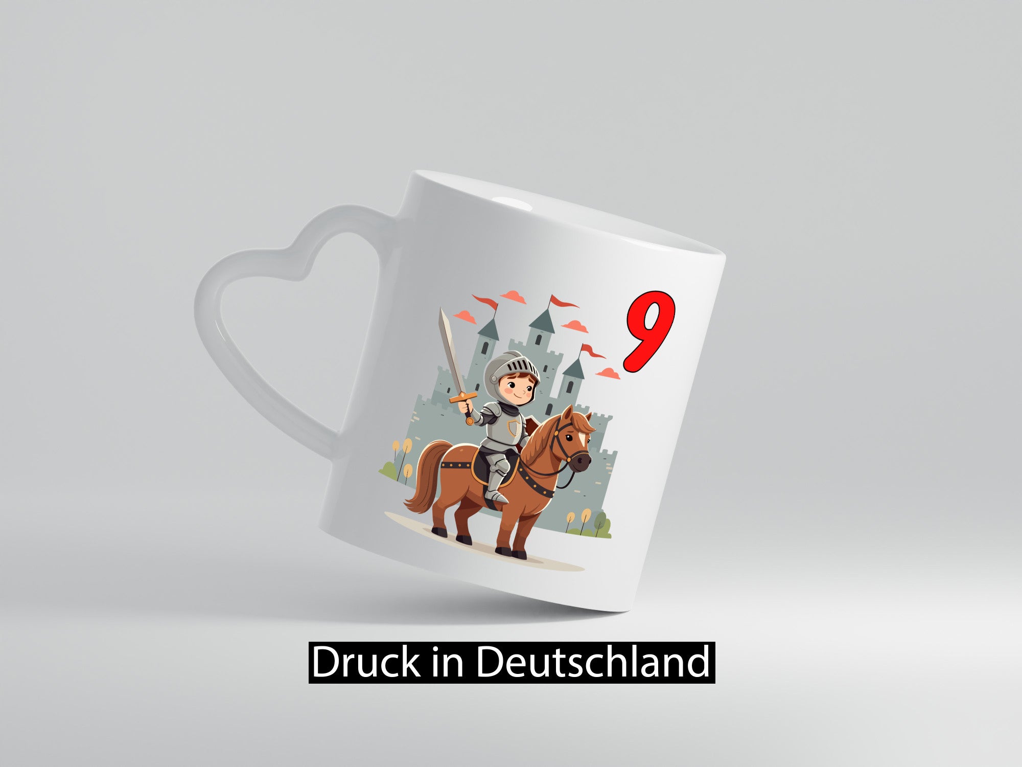 9. Geburtstag | 9 Jahre Ritter Junge Schloss Geschenkidee Humor Tasse
