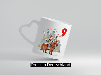 9. Geburtstag | 9 Jahre Ritter Junge Schloss Geschenkidee Humor Tasse