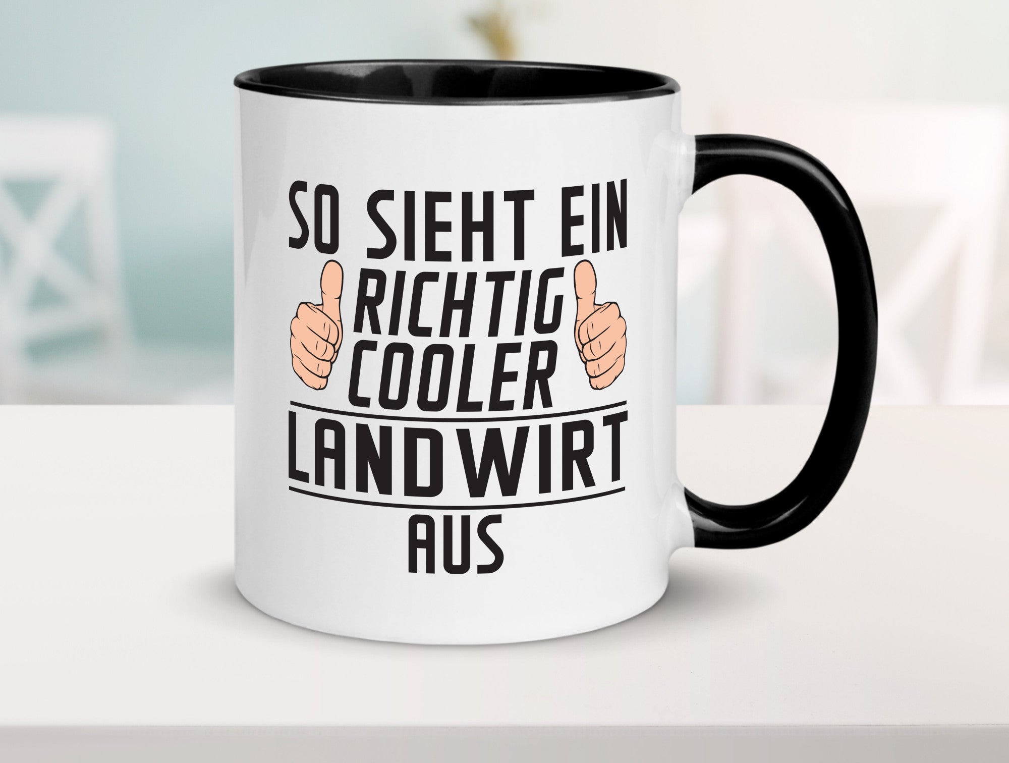 Richtig Cooler Landwirt | Bauer Landwirtschaft lustig Humor Geschenkidee Tasse