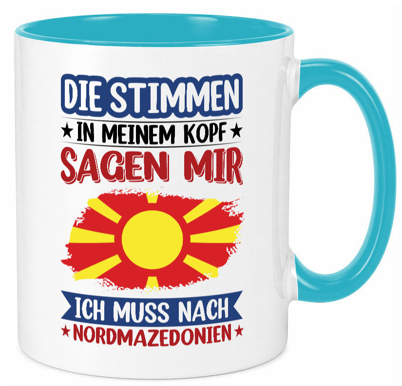 Nordmazedonien | Urlaub Stimmen in meinem Kopf Geschenk Humor Geschenkidee