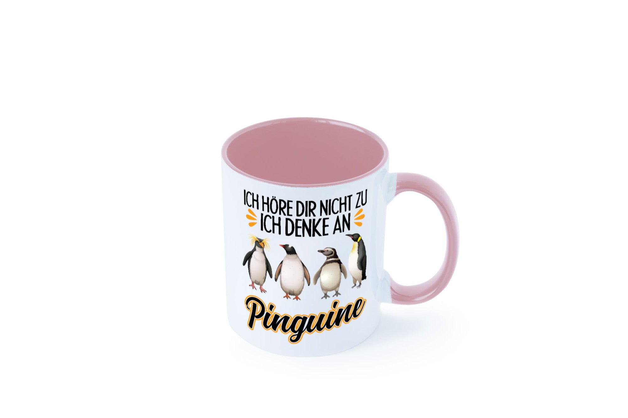Ich denke an Pinguine Geschenkidee Humor Tasse