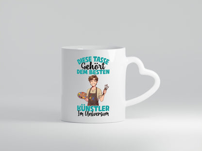 Im Universum: Künstler | Kunst Geschenkidee Humor Tasse
