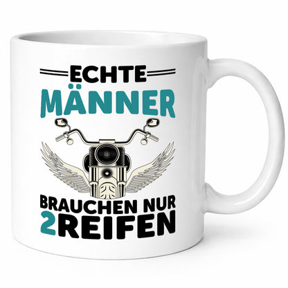 Echte Männer | Motorrad Tasse Motorradfahrer Biker lustiger Spruch Geschenk
