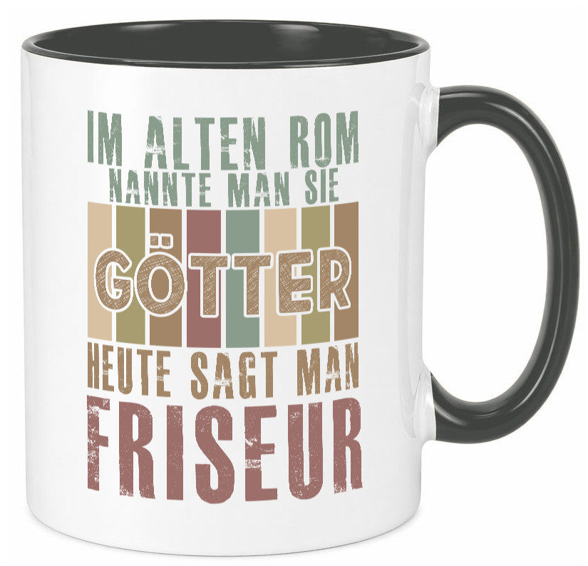 Heute sagt man: Friseur | Frisör Geschenkidee Humor Tasse