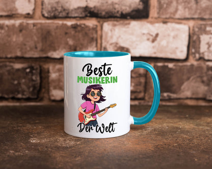 Beste Musikerin | Musik Musikantin v2 Geschenkidee Humor Tasse