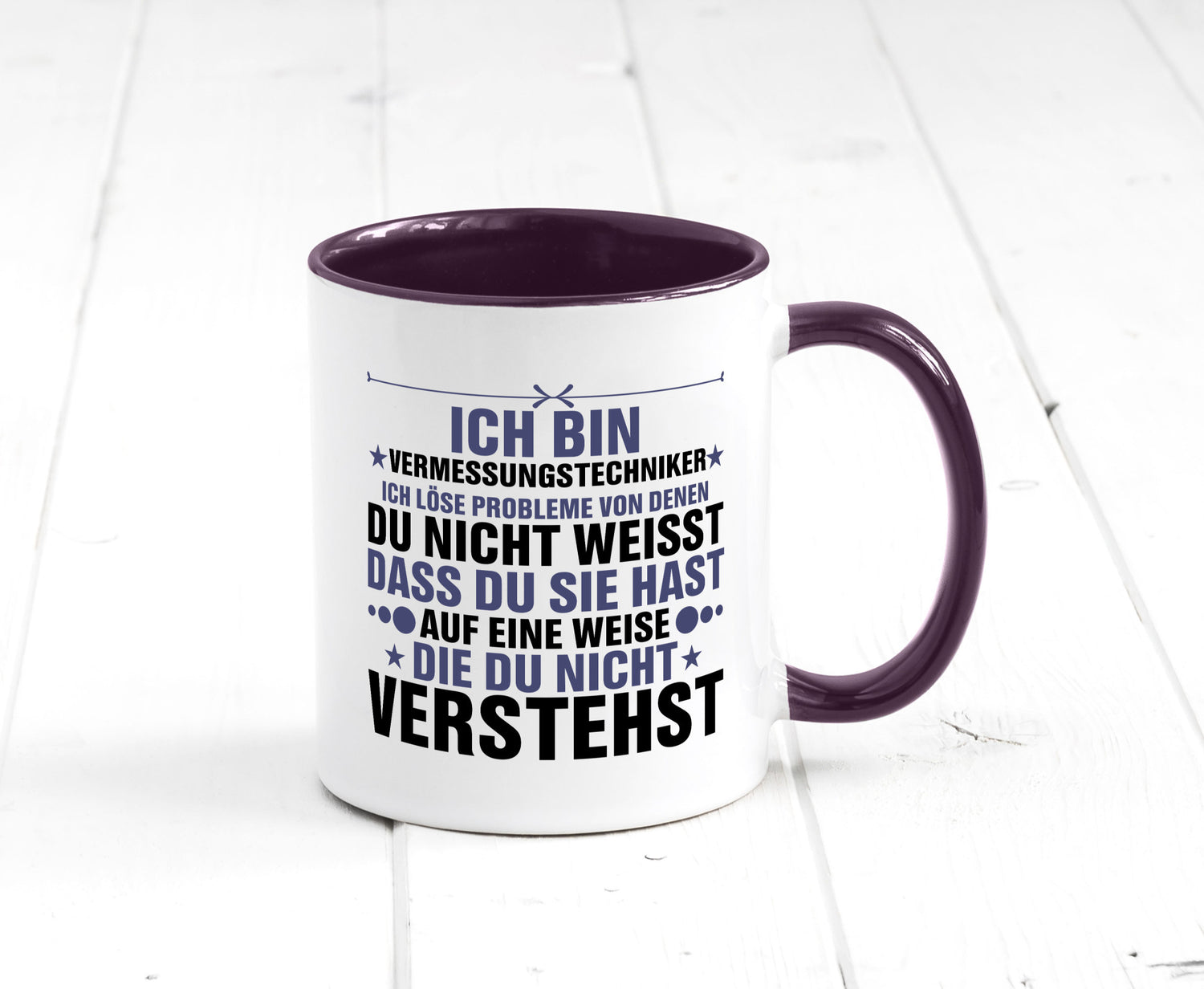 Löse Probleme: Vermessungstechniker | Techniker Humor Geschenkidee Tasse