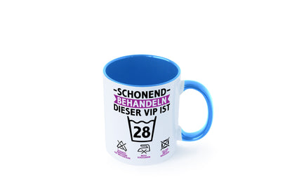28 Geburtstag | schonend behandeln Jahre Humor Geschenkidee Tasse
