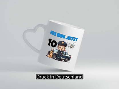 10. Geburtstag | 10 Jahre Polizei Kind Polizeiauto lustig Geschenkidee Geschenk