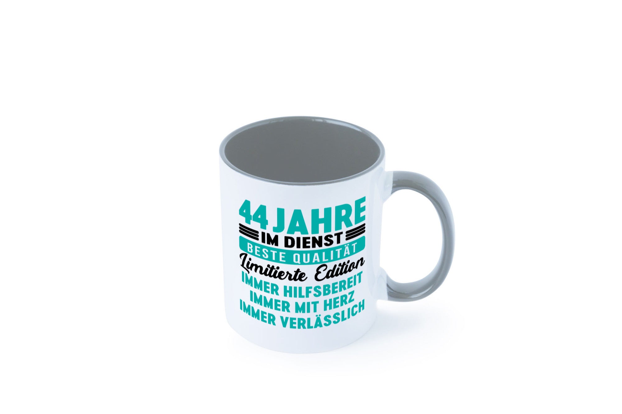 44 Jahre im Dienst | Jubiläum Arbeit v5 lustig Kollegen Büro Geschenk Tasse