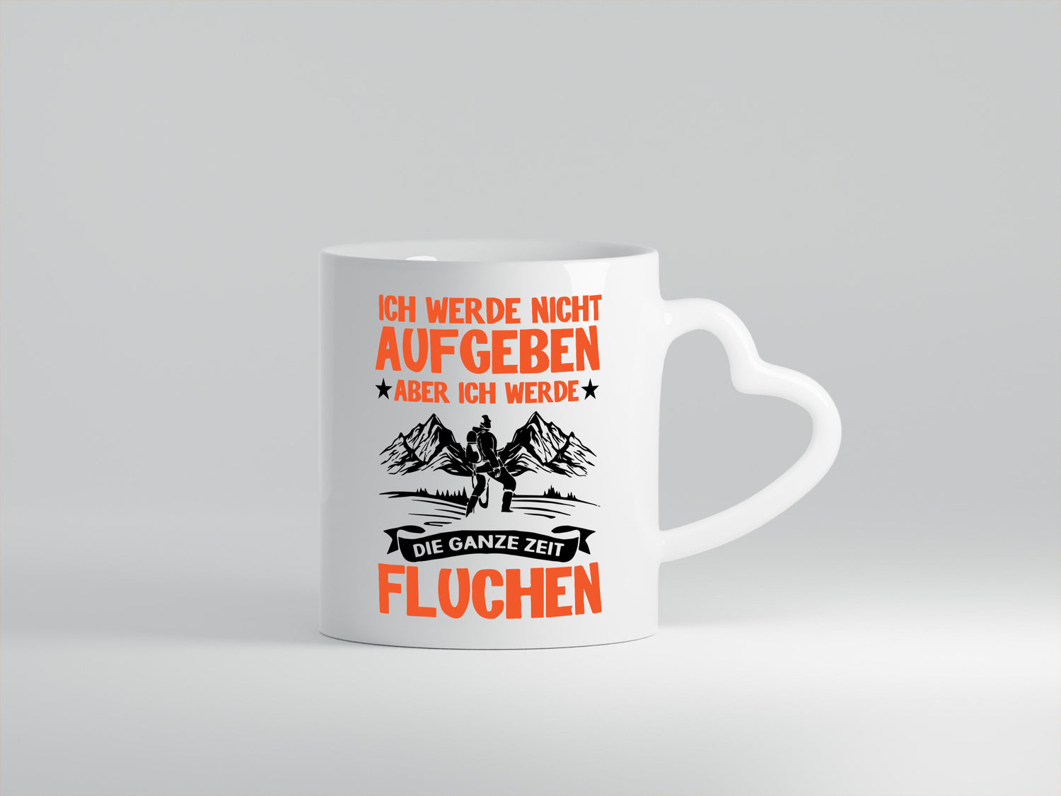 Ich gebe nicht auf lustiger Spruch Geschenk Humor Geschenkidee Tasse