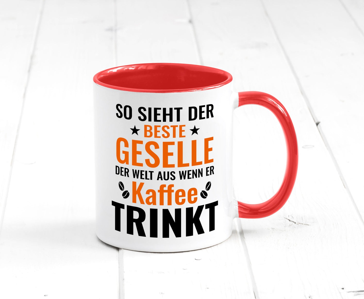 Kaffee trinkt: Geselle | Handwerker lustig Humor Geschenkidee Geschenk Tasse