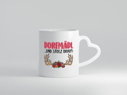 Dorfmädl | Dorfmädchen Tasse Blumen Dorfkind lustiger Spruch Geschenk Humor