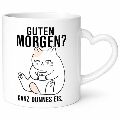 Guten Morgen? | Morgenmuffel Katze Freunde Familie Humor Geschenkidee Tasse