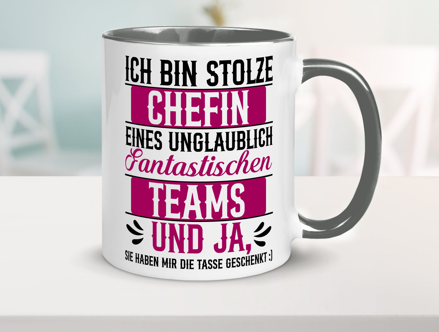 Stolze Chefin | Tolles Team Mitarbeiter lustig Arbeit Kollegen Büro Geschenk