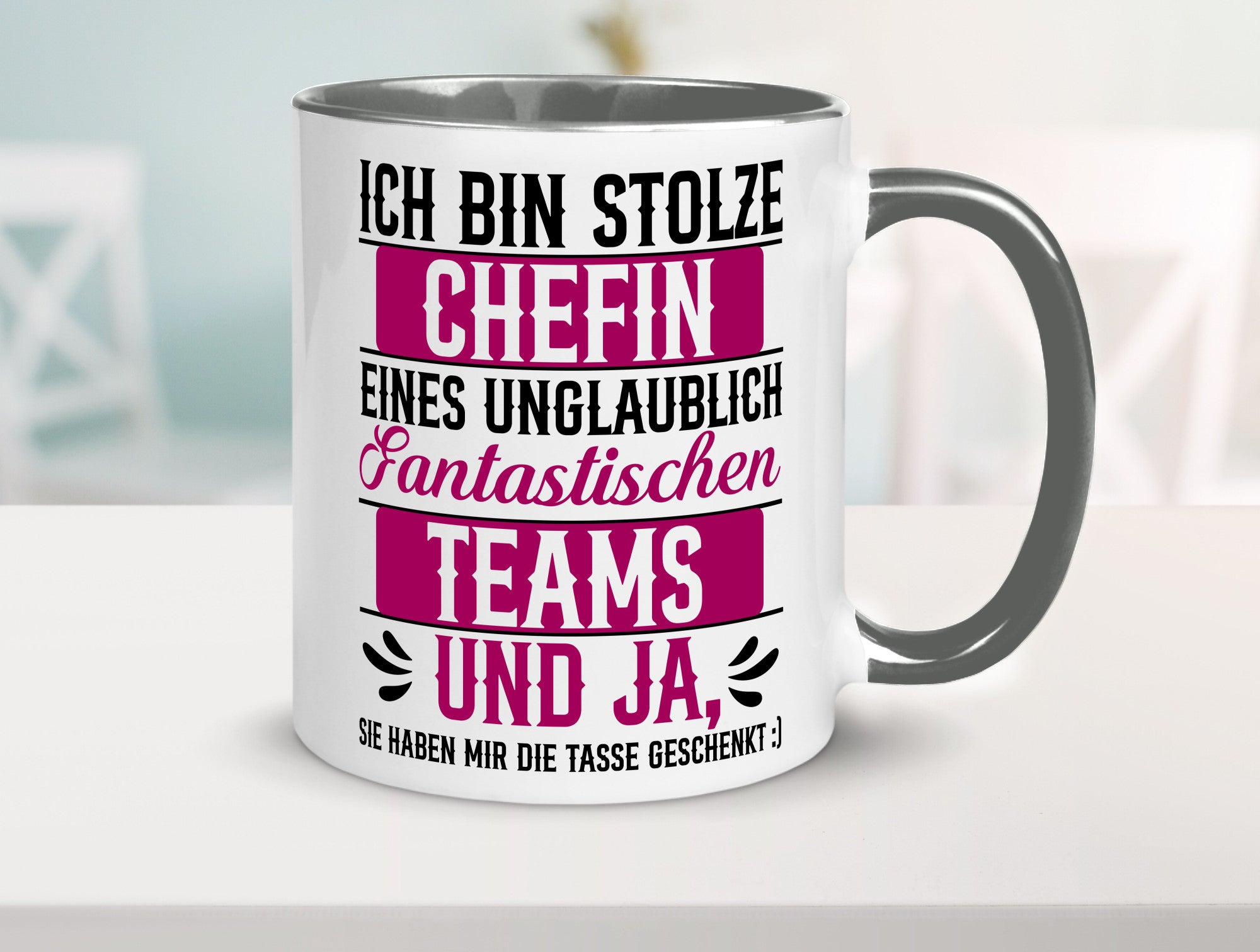 Stolze Chefin | Tolles Team Mitarbeiter lustig Arbeit Kollegen Büro Geschenk