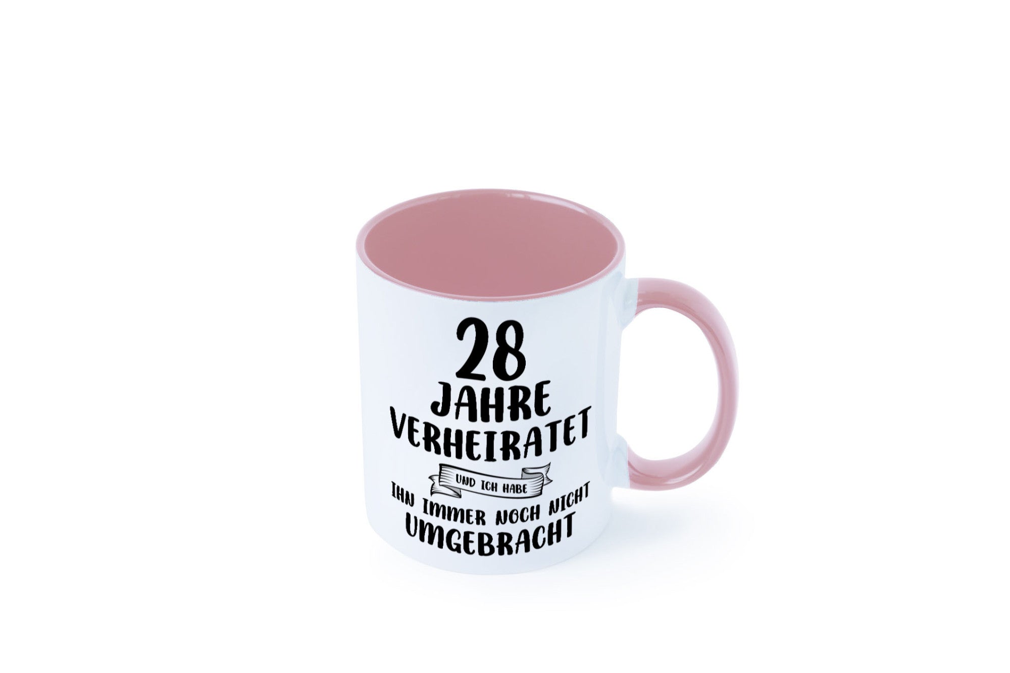 28 Jahre Verheiratet, immer noch am Leben! Geschenkidee Humor Tasse